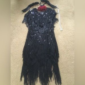 Glitzy Flapper -Pretty Guide Roaring 20’s dress & accessories
